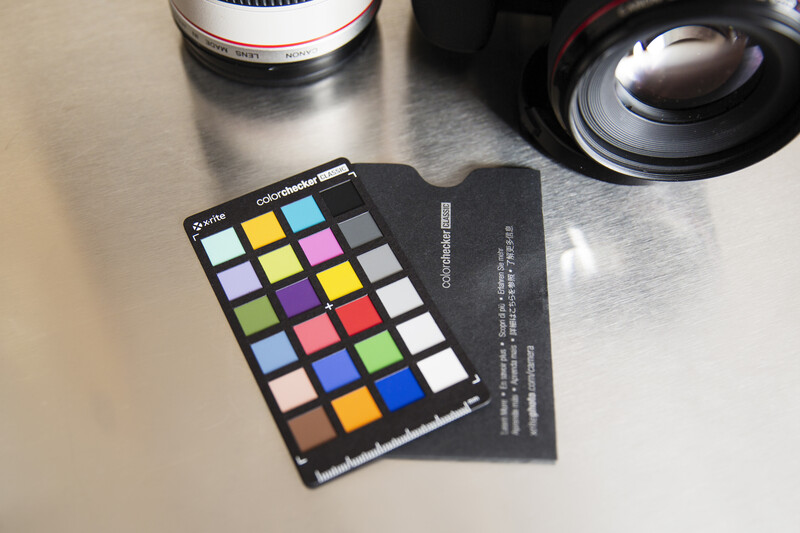 The Colorchecker Classic is included for camera calibration.