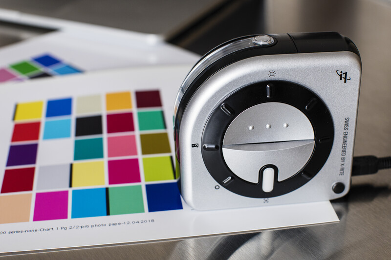 Printer profiling is quick and easy with the X-Rite i1Studio.