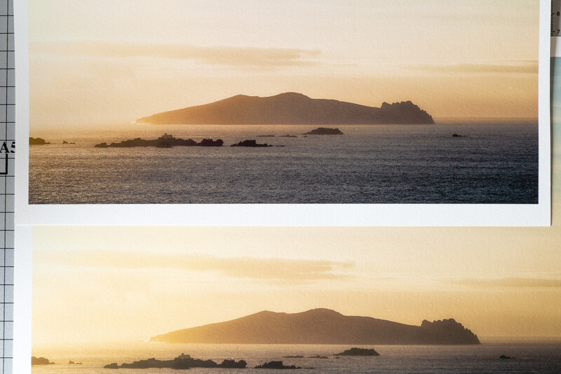 Print comparison. Why you should print your own work.