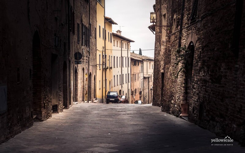 Street in Montepulciano, Italy.