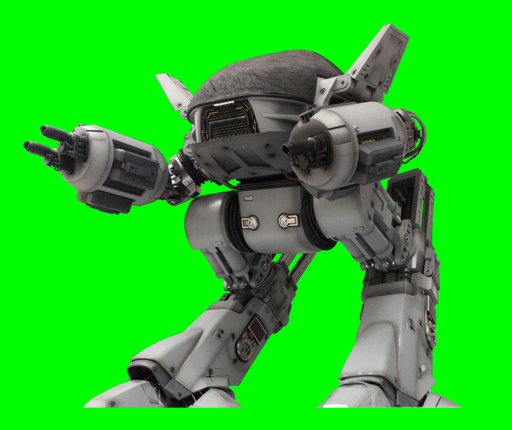 The ED-209 in its original state before editing.