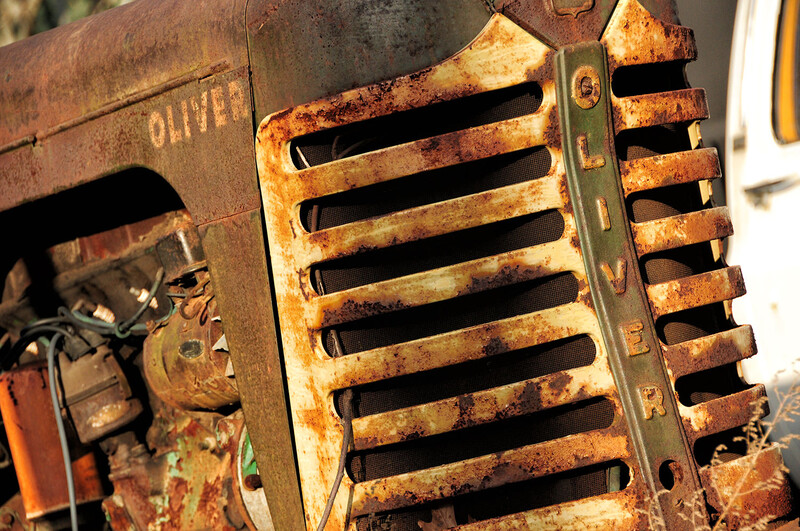 Detail on an Oliver Tractor.