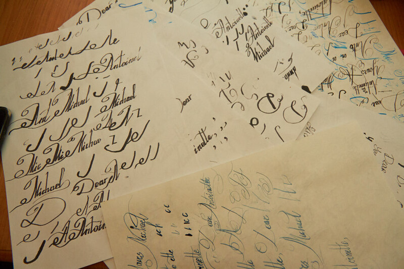 Calligraphy training