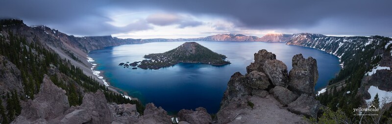 Pano of Crater Lake, Oregon