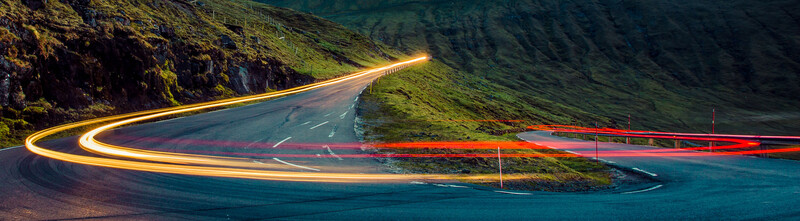 Mountain roads Faroe Islands