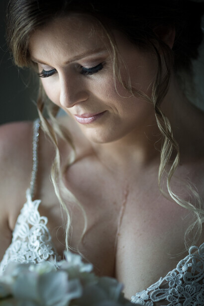 Bride portrait during preparation