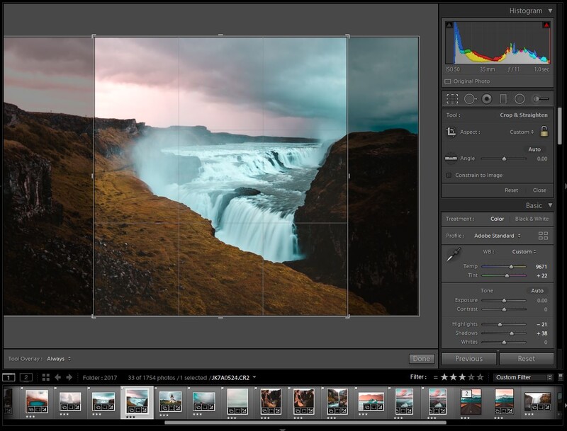cropping photo for Instagram visibility 