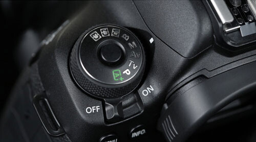 Mode dial on the Canon 5D mark IV