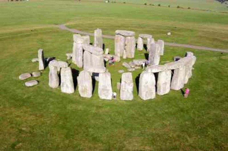 Low altitude image of Stonehenge