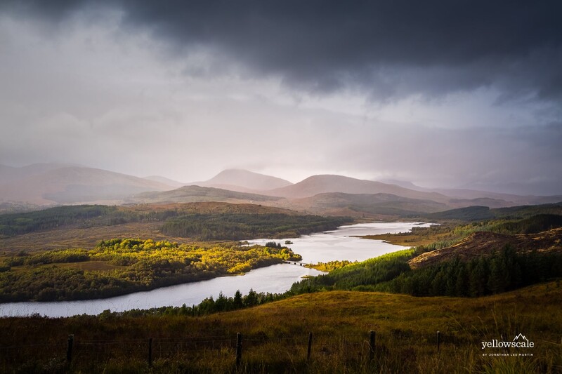 Loch Garry in the Scottish Highlands, UK