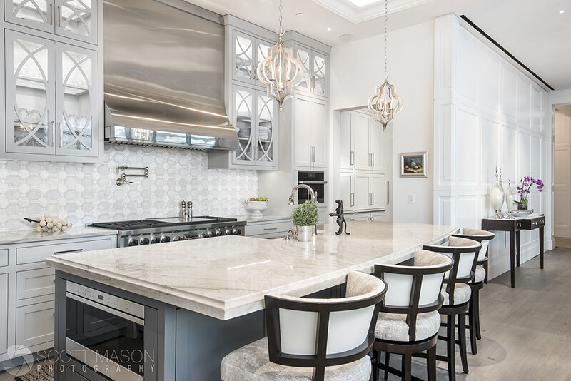 The finished result of an interior image of a luxury kitchen