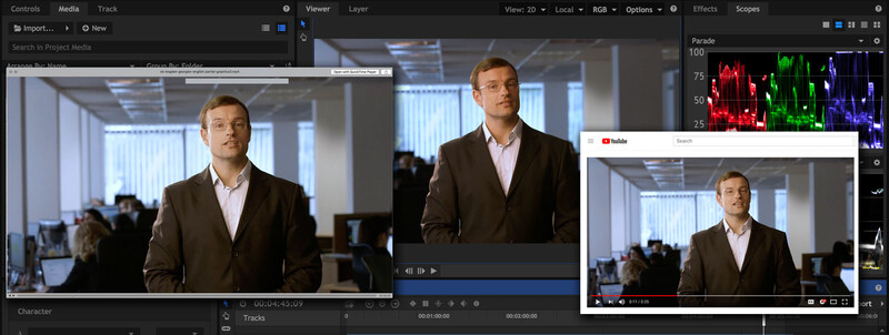 Problem with desaturated and low contrast video in Quick Time and Google Chrome