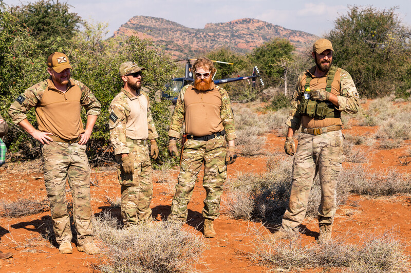 Conservation photography with US veterans in Africa