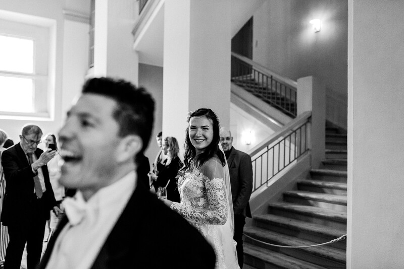 A newly married couple. 