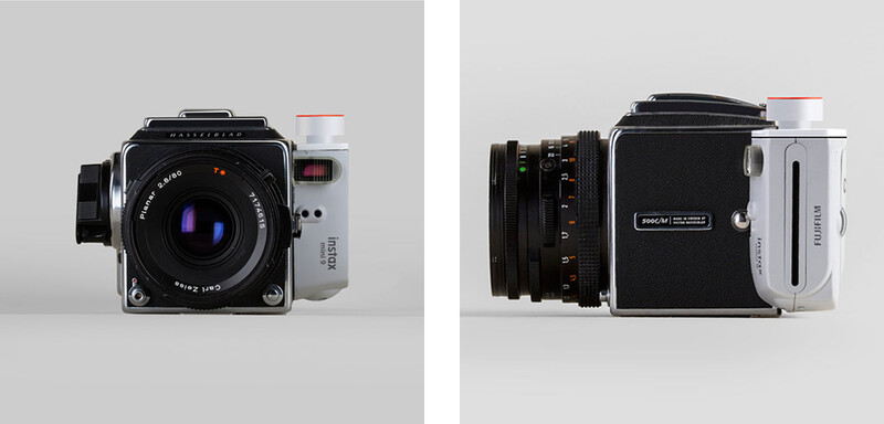 Building a hybrid camera from a hasselblad and a fujifilm instax