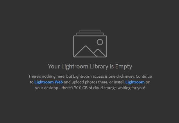 Lightroom Web integration is built in