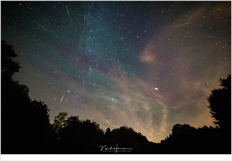 The Perseids meteor shower of August 2018. I captured quite a few meteors and a hint of air glow from a dark location in Luxembourg. Unfortunately there were too many clouds and a few hours later it started to rain. (EOS 5D4 + Laowa 12mm | ISO12800 | f/2.