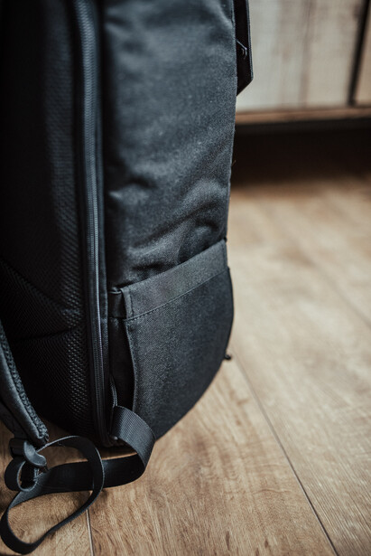 Backpack side pocket