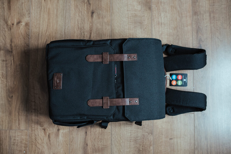 Black photography backpack