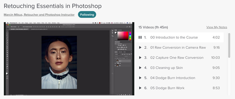 Marcus Mikus dodge and burn retouching with Skillshare learning platform