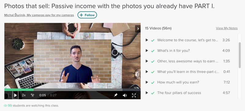 Passive income through stock photography - learn how with Skillshare
