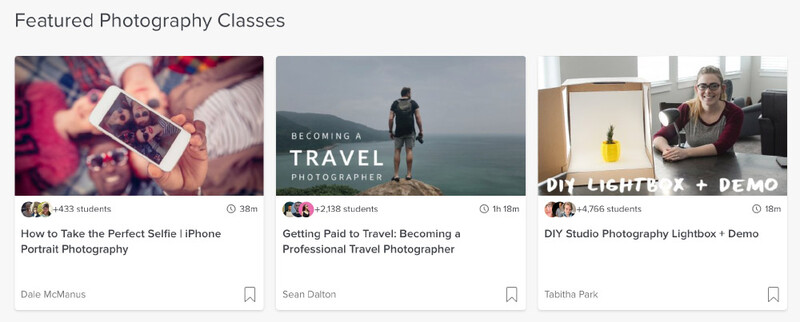 Skillshare featured photography classes
