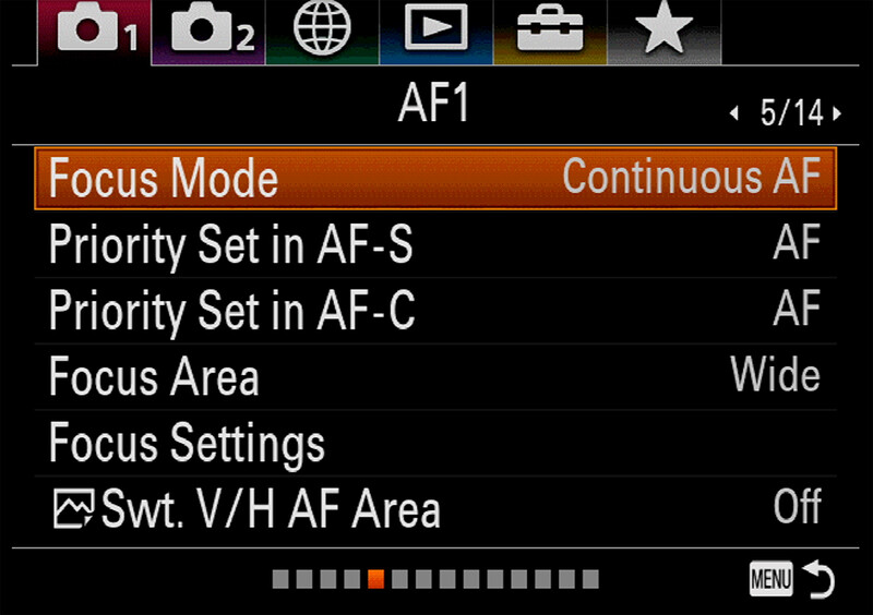 Sony A7 III Continuous Auto Focus