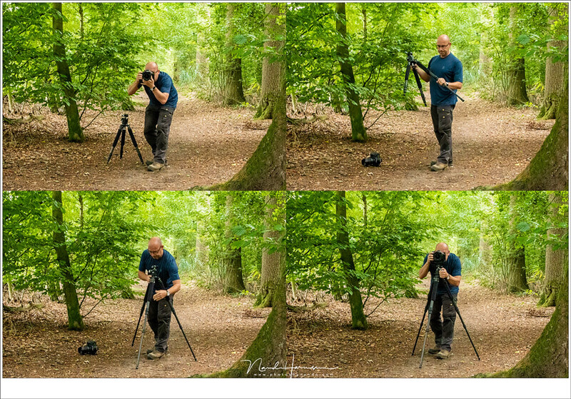 Now you know where you want your camera, and at what height, you can extend the tripod legs to the right length in one go. Easy.