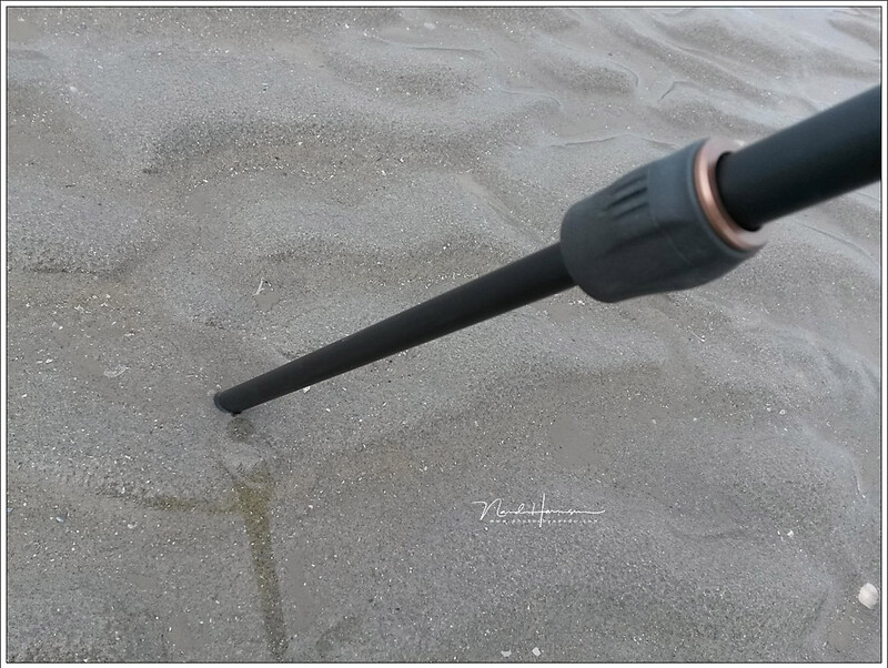 The legs sink into the wet sand. This won't do any good for the stability.