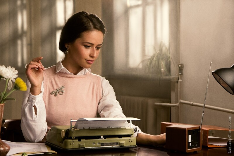 An image from "The Typist" series