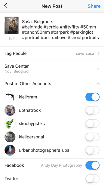 Instagram post to other accounts feature makes freebooting easier