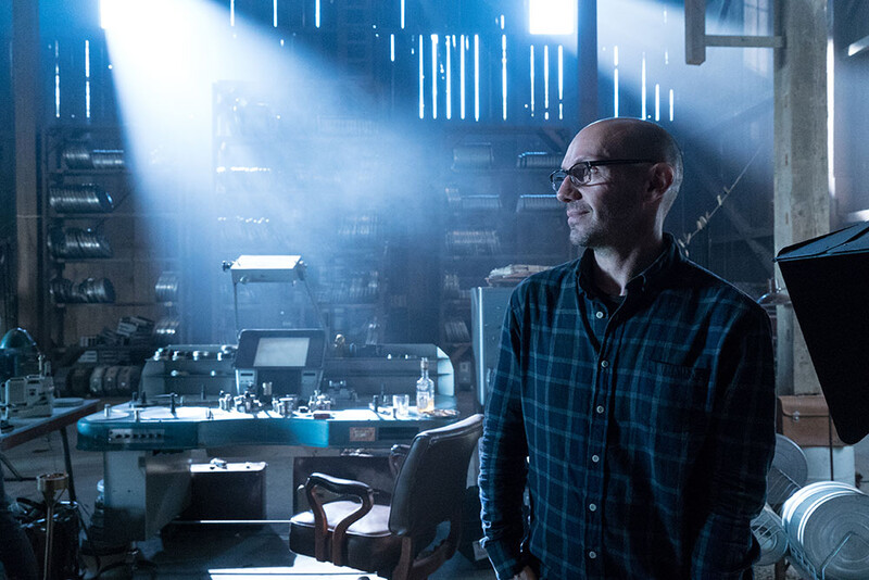 Gonzalo Amat on set of "The Man in the High Castle"
