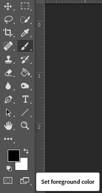 Selecting foreground color in photoshop