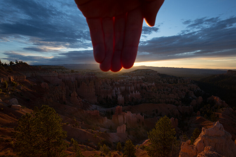 Landscape photo without lens flare