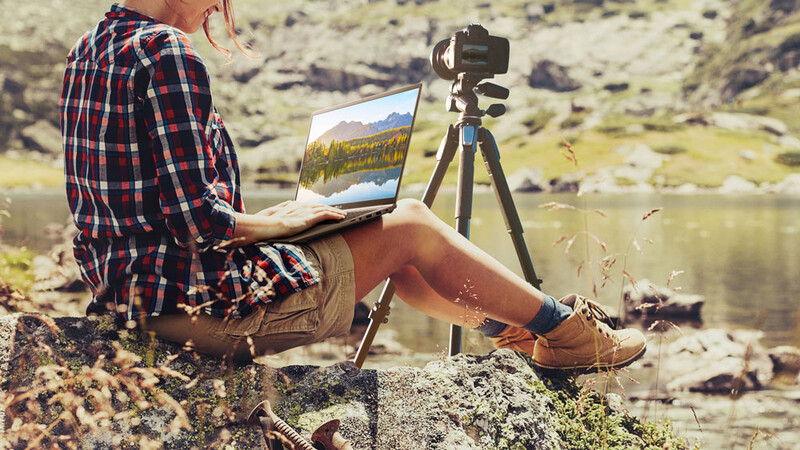LG gram laptop with a bright 17-inch 300-nit display
