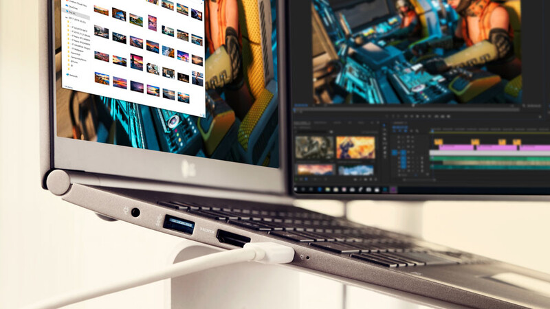 2019 LG gram 17-inch laptop ports
