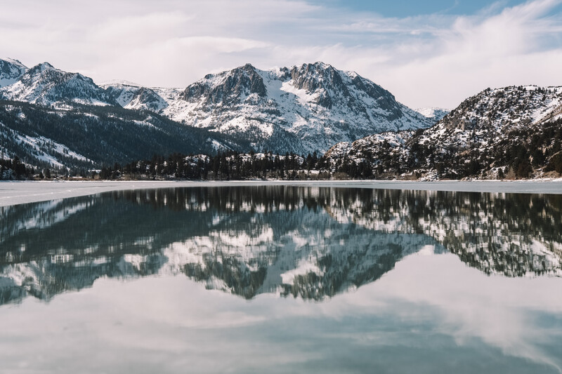 A winter landscape shot on the X-T30