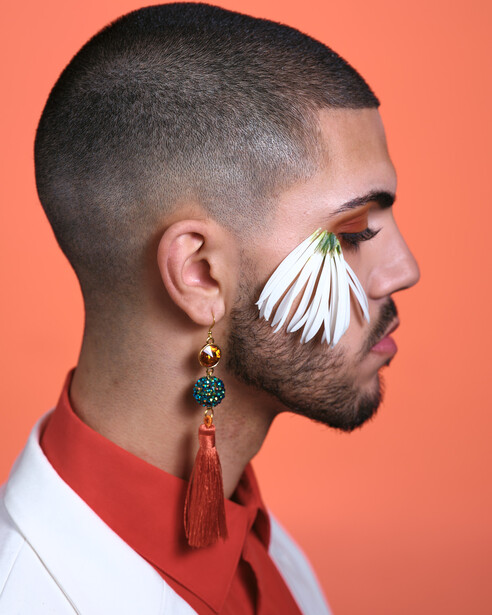 Colour Corrected photo of Male Beauty Shoot