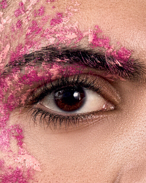 100% crop of male beauty photograph