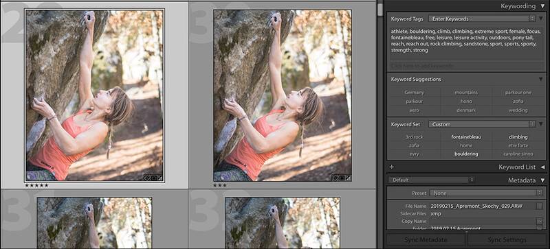 Using Lightroom to manage keywords when uploading stock imagery