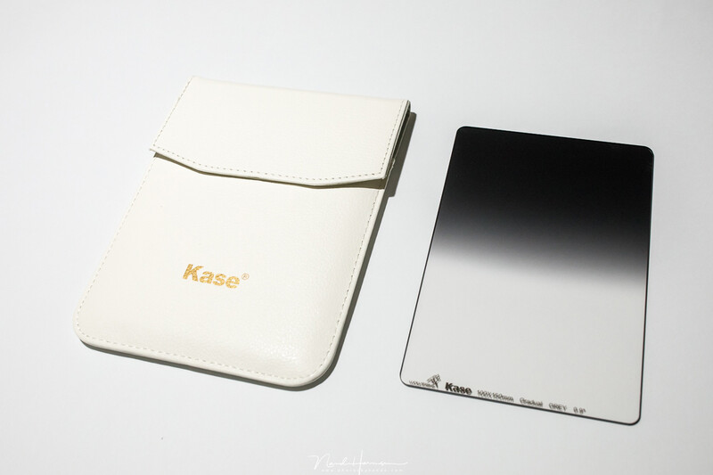 Each gradient neutral density filter has its own pouche. The type of filter is printed on the bottom of the filter.