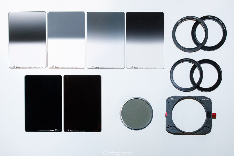 The complete Kase filterset I have at this moment. A great set of filters for the years to come. I can recommend Kase for every enthusiast landscape photographer.