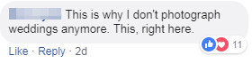 Screenshot of a social media post comment