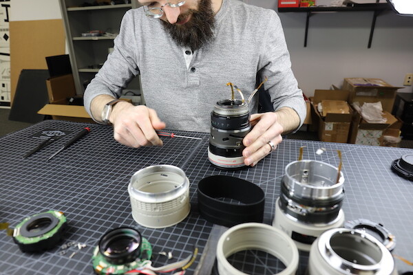 No beard nets required when you're dealing with flies. Image via Lensrentals.com, 2019.