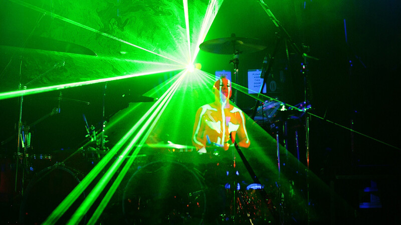 Mirrorless cameras are very sensitive to laser beams, because the sensor is always exposed. There is no mirror or shutter to protect the sensor when looking through for a composition
