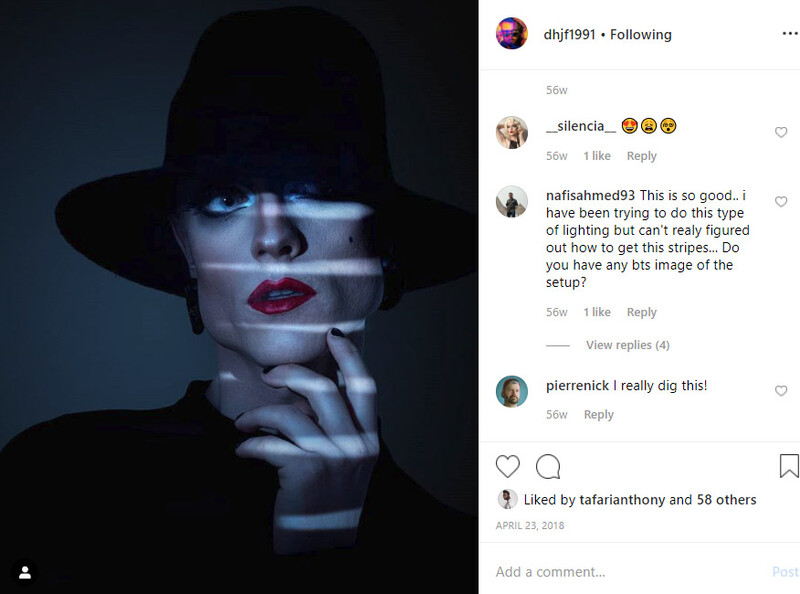 My old account, near its peak, of a photo I posted