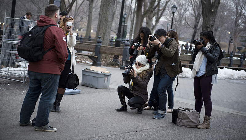 I would often take my students out to Central Park for lighting lessons. Students have told me that they didn't know they wanted to go into photojournalism until being exposed to it in my classes.