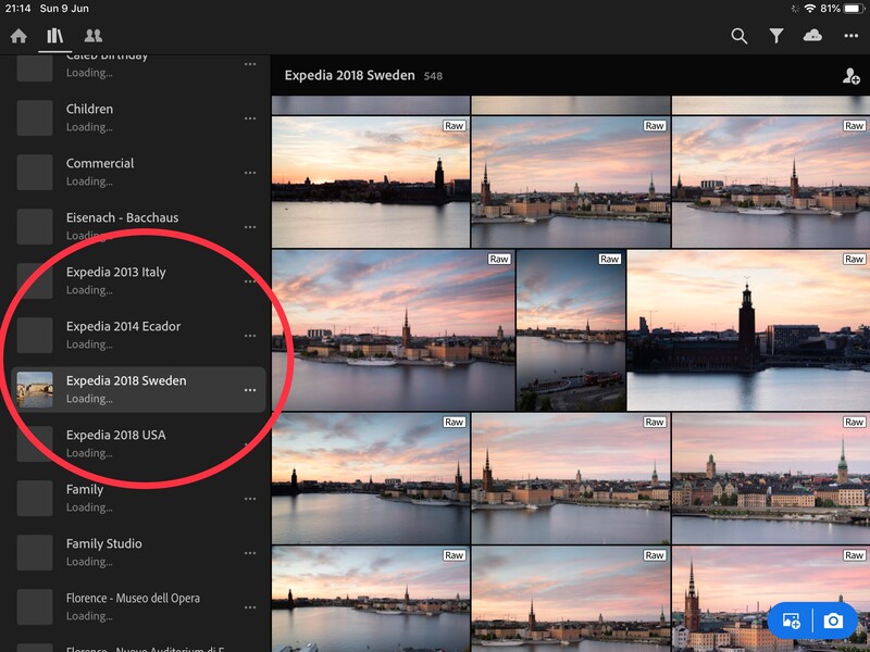 Collections on iPad