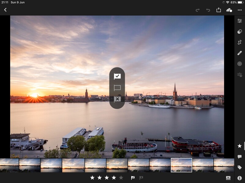 Selecting using the iPad