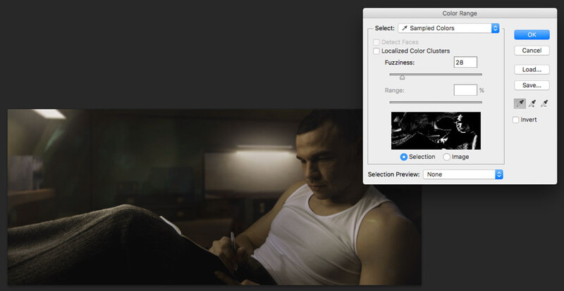 Selectively isolating the skin colors on the image